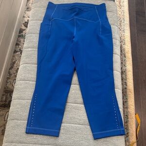 lululemon athletica Blue Leggings for running.